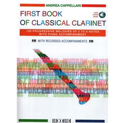 First Book of Classical Clarinet (Bk/Audio) - Clarinet and Piano