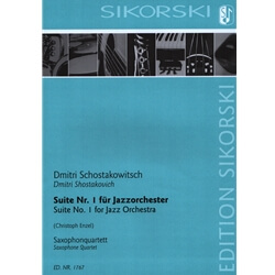 Suite No. 1 for Jazz Orchestra - Sax Quartet SATB