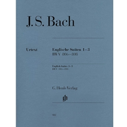 English Suites Nos. 1-3, BWV 806-808 (With Fingering) - Piano