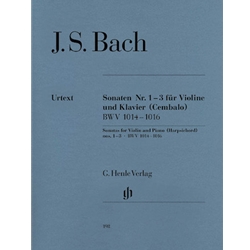 Sonatas Nos. 1-3, BWV 1014-1016 - Violin and Piano