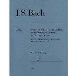 Sonatas Nos. 4-6, BWV 1017-1019 - Violin and Piano