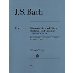 Trio Sonata in G Major, BWV 1039 - Flute (or Violin) Duet and Piano