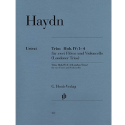 London Trios, Hob. 4 Nos. 1-4 - Two Flutes and Cello (Parts)