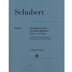 Variations in E minor on "Trockne Blumen" Op. 160 - Flute and Piano