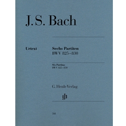 6 Partitas, BWV 825-830 (with Fingering) - Piano Solo