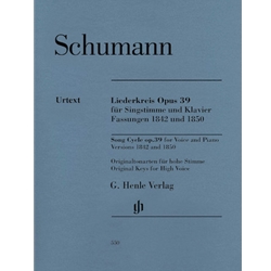 Liederkreis Op. 39 (Versions 1842 and 1850) - High Voice