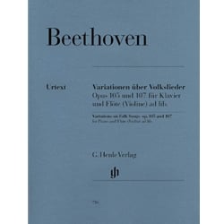 Variations on Folk Songs, Op. 105 and 107 - Flute (or Violin) and Piano