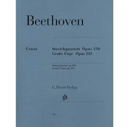 String Quartet, Op. 130 and Grosse Fugue, Op. 133 - Set of Parts