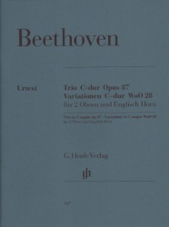 Trio Op. 87 and Variations WoO 28 - 2 Oboes and English Horn