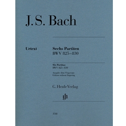 6 Partitas, BWV 825-830 (Without Fingering) - Piano