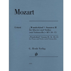 Wunderkind Sonatas, Volume 2, K. 10-15 - Violin and Piano (with Cello)