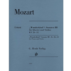 Wunderkind Sonatas, Vol. 3, K. 26-31 - Violin and Piano