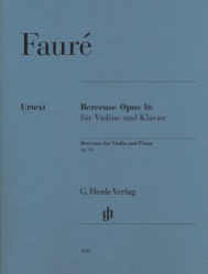 Berceuse, Op. 16 - Violin and Piano