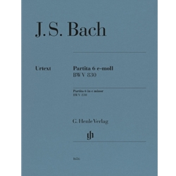 Partita No. 6 in E Minor, BWV 830 (With Fingering) - Piano