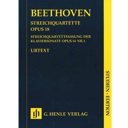 String Quartets, Op. 18 - Study Score
