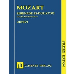 Serenade in E-flat Major, K 375 (Sextet Version) - Study Score