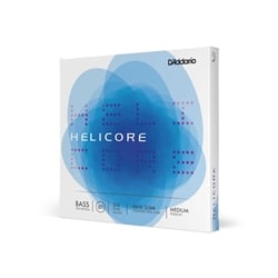 Helicore Orchestral 3/4 Scale Bass String Set, Medium Tension