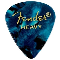 Fender Premium Celluloid Picks, 351 Shape - Heavy, Ocean Turquoise, 12-Pack
