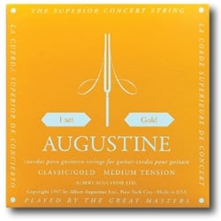 Augustine Classic/Gold – Medium Tension Nylon Classical Guitar Strings