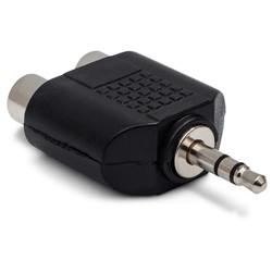 Hosa Adapter Dual RCA to 3.5 mm TRS
