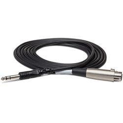 Hosa Balanced Interconnect Cable XLR3F to 1/4 in TRS - 10 ft
