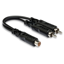 Hosa Y Cable RCAF to Dual RCA
