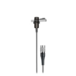 Audio-Technica AT829cW Cardioid Condenser Lavalier Microphone with locking 4-pin connector
