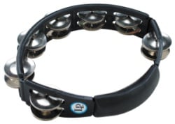 LP150 Cyclops Hand Held Tambourine - Steel Jingles, Black