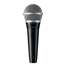 Shure PGA48-QTR Cardioid Dynamic Vocal Microphone with XLR to 1/4" Cable