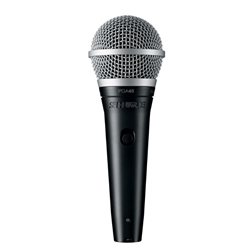 Shure PGA48-XLR Cardioid Dynamic Vocal Microphone with XLR-to-XLR Cable
