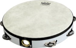 Remo TA-5106-00 Single-Row Fiberskyn Tambourine - 6 in, White