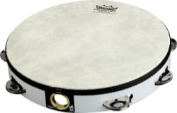 Remo TA-5210-00 Double-Row Fiberskyn Tambourine - 10 in, White