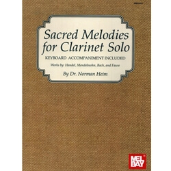 Sacred Melodies for Clarinet Solo - Clarinet and Piano