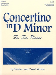 Concertino in D Minor - 2 Pianos, 4 Hands