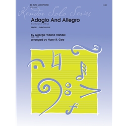 Adagio And Allegro from Sonata in C Minor - Alto Sax and Piano
