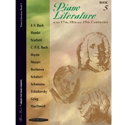 Piano Literature of 17th, 18th, 19th Century, Book 5