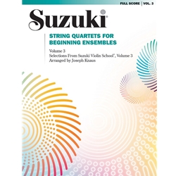 Suzuki String Quartets for Beginning Ensembles, Volume 3