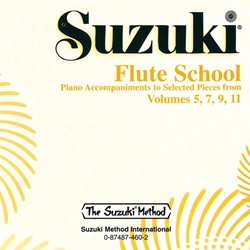 Suzuki Flute School, Vol. 5, 7, 9, and 11 - Piano Accomp. CD Only
