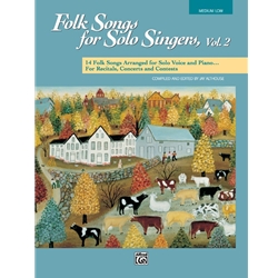 Folk Songs for Solo Singers, Volume 2 - Medium Low Voice