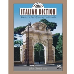 Gateway to Italian Diction: Teacher's Supplementary Materials (Bk/CD)