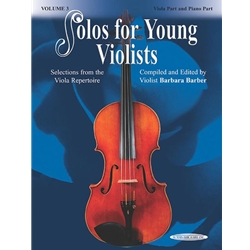 Solos for Young Violists, Volume 3 - Viola and PIano