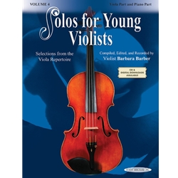 Solos for Young Violists, Volume 4 - Viola and Piano