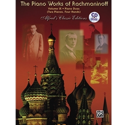 Piano Works Of Rachmaninoff Vol 9 - Piano Duos (with CD)