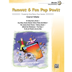 Famous and Fun: Pop Duets, Book 1 - 1 Piano 4 Hands