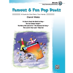 Famous and Fun: Pop Duets, Book 2 - 1 Piano 4 Hands