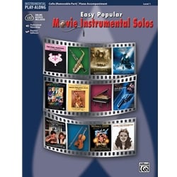 Easy Popular Movie Instrumental Solos (Book/CD) - Cello