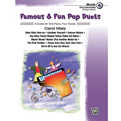 Famous and Fun: Pop Duets, Book 4 - 1 Piano 4 Hands