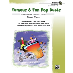 Famous and Fun: Pop Duets, Book 5 - 1 Piano 4 Hands