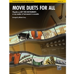 Movie Duets for All - Trombone/Baritone B.C./Bassoon/Tuba