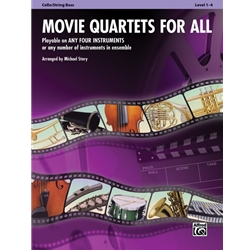 Movie Quartets for All - Cello/String Bass